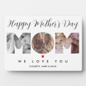 Happy Mothers Day Mam Photo Collage Custom Fotoplaat (voorkant)