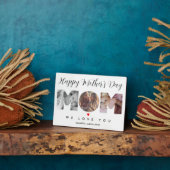 Happy Mothers Day Mam Photo Collage Custom Fotoplaat (Zijkant)