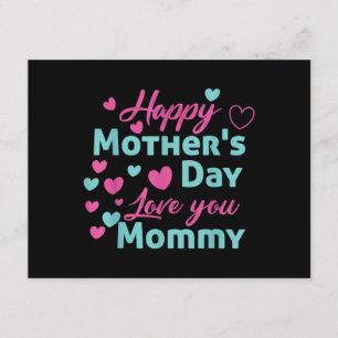 Happy Mothers Day Mama Shirt voor mama kinder Informatiekaartje
