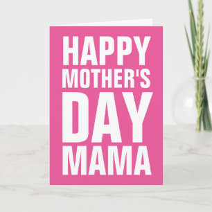 Happy Mothers Day Mama wenskaart voor moeder Kaart