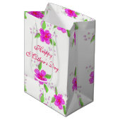 Happy Mothers Day Medium Gift Bag Cadeauzakje (Voorkant Gekanteld)