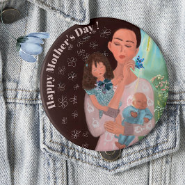 Happy Mothers Day met kinder Button