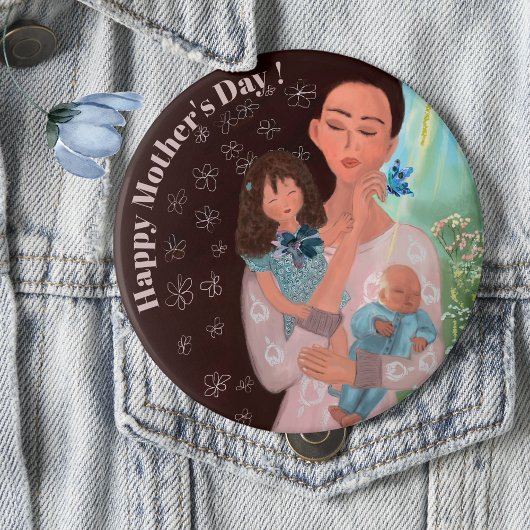 Happy Mothers Day met kinder Button
