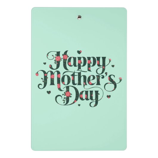 Happy Mothers Day Mini Klembord (Achterkant)