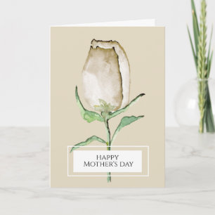 Happy Mothers day Modern, elegant, roos, Kaart