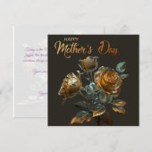 Happy Mothers day modern Holiday Kaart (Voorkant / Achterkant)