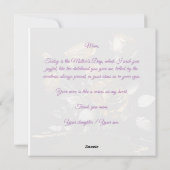 Happy Mothers day modern Holiday Kaart (Achterkant)