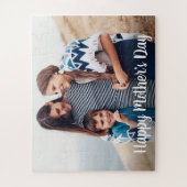 Happy Mothers Day Modern Script Family Foto Legpuzzel (Verticaal)