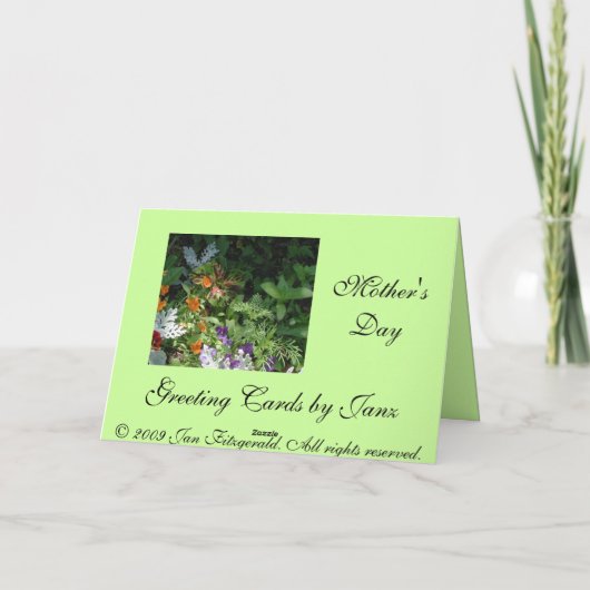 Happy Mothers Day Mom Kaart beroemd gemaakt door J (Achterkant)