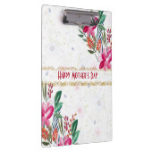 Happy Mothers Day Moms Roze Flower Cute Klembord (Rechts)