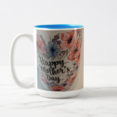 Happy Mothers day mug Tweekleurige Koffiemok (Links)