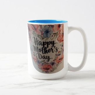 Happy Mothers day mug Tweekleurige Koffiemok