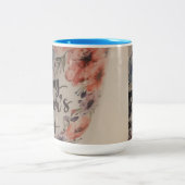 Happy Mothers day mug Tweekleurige Koffiemok (Center)