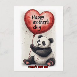 Happy Mother's Day on a Holiday Postcard Feestdagenkaart