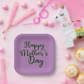 Happy Mothers Day Paars Paper Bord (Feest)