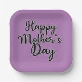 Happy Mothers Day Paars Paper Bord (Voorkant)