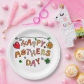 Happy Mothers Day Papieren Bordje (Feest)