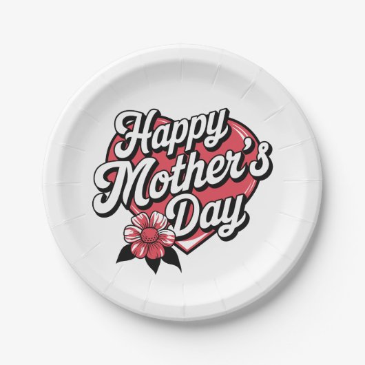 Happy Mothers Day Papieren Bordje (Voorkant)