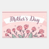 Happy Mother's Day Rechthoekige Sticker (Voorkant)