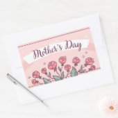 Happy Mother's Day Rechthoekige Sticker (Envelop)