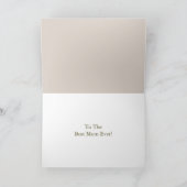 Happy Mother's Day Red Geranium Flower Kaart (Binnen)