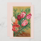 Happy Mother's Day!  Retro Congratulations card Kaart (Voorkant / Achterkant)