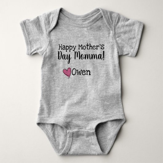 Happy Mothers Day Romper (Voorkant)