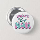 Happy Mothers Day Ronde Button 5,7 Cm (Voorkant /achterkant)