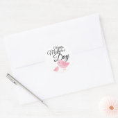 Happy mother's day! ronde sticker (Envelop)
