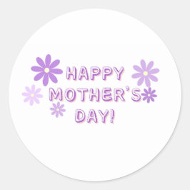 Happy Mothers Day Ronde Sticker
