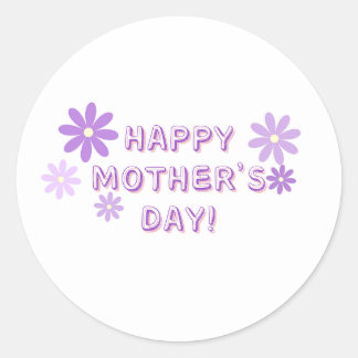 Happy Mothers Day Ronde Sticker