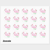 Happy Mothers Day Ronde Sticker (Vel)