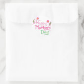 Happy Mothers Day Ronde Sticker (Tas)