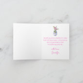 Happy Mothers Day Roze Bloemen Minimalist Kaart (Binnen)