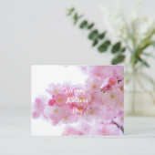 Happy Mothers Day Roze Cherry Tree Briefkaart (Staand voorkant)