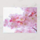 Happy Mothers Day Roze Cherry Tree Briefkaart (Voorkant)