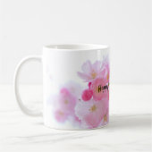 Happy Mothers Day Roze Cherry Tree Koffiemok (Links)