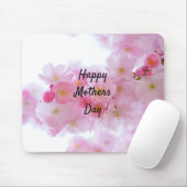 Happy Mothers Day Roze Cherry Tree Muismat (Met muis)
