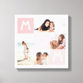 Happy Mothers Day Roze mam Modern multi-fotonet Canvas Afdruk (Voorkant)