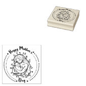 Happy Mothers Day Rubber Stamp Rubberstempel (Gestempeld)