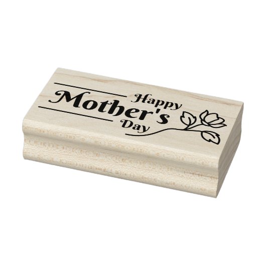 Happy Mothers Day Rubber Stamp Rubberstempel (Stempel)