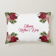 Happy Mothers Day Rustic Rozen Floral Greenery