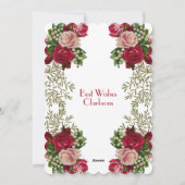 Happy Mothers Day Rustic Rozen Floral Greenery Feestdagenkaart (Achterkant)