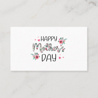 Happy Mothers Day Shirten voor vrouwen, mama Visitekaartje