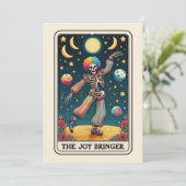 Happy Mother's Day Skeleton Joy Bringer Tarot Kaart (Staand voorkant)