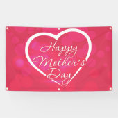 Happy Mothers Day Spandoek (Horizontaal)