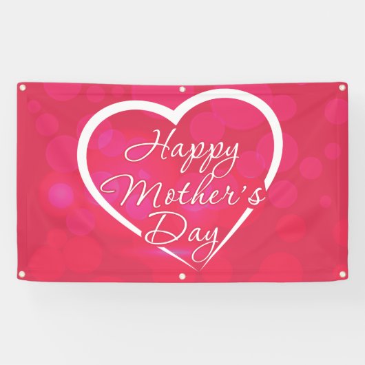 Happy Mothers Day Spandoek (Horizontaal)