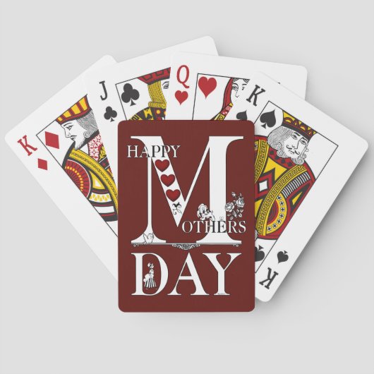 Happy Mothers Day Speekkaarten Speelkaarten (Achterkant)