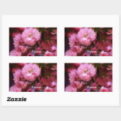 Happy Mothers Day Spring Pink Cherry Blossom Rechthoekige Sticker (Vel)
