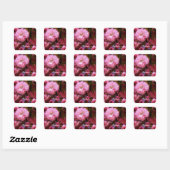 Happy Mothers Day Spring Pink Cherry Blossom Vierkante Sticker (Vel)